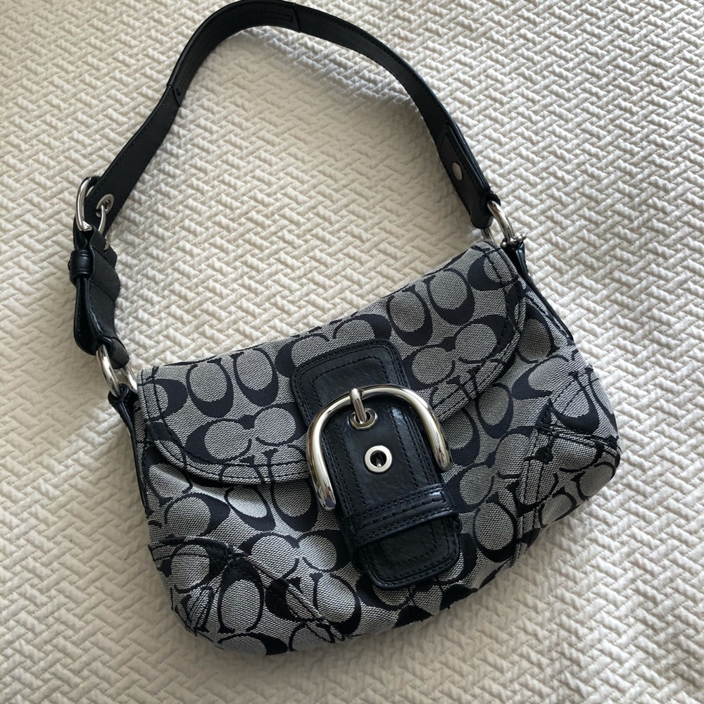 Coach black and Gray shoulder bag